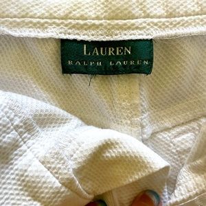 RL Lauren white pants straight